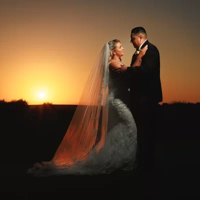bride and groom photo shoot